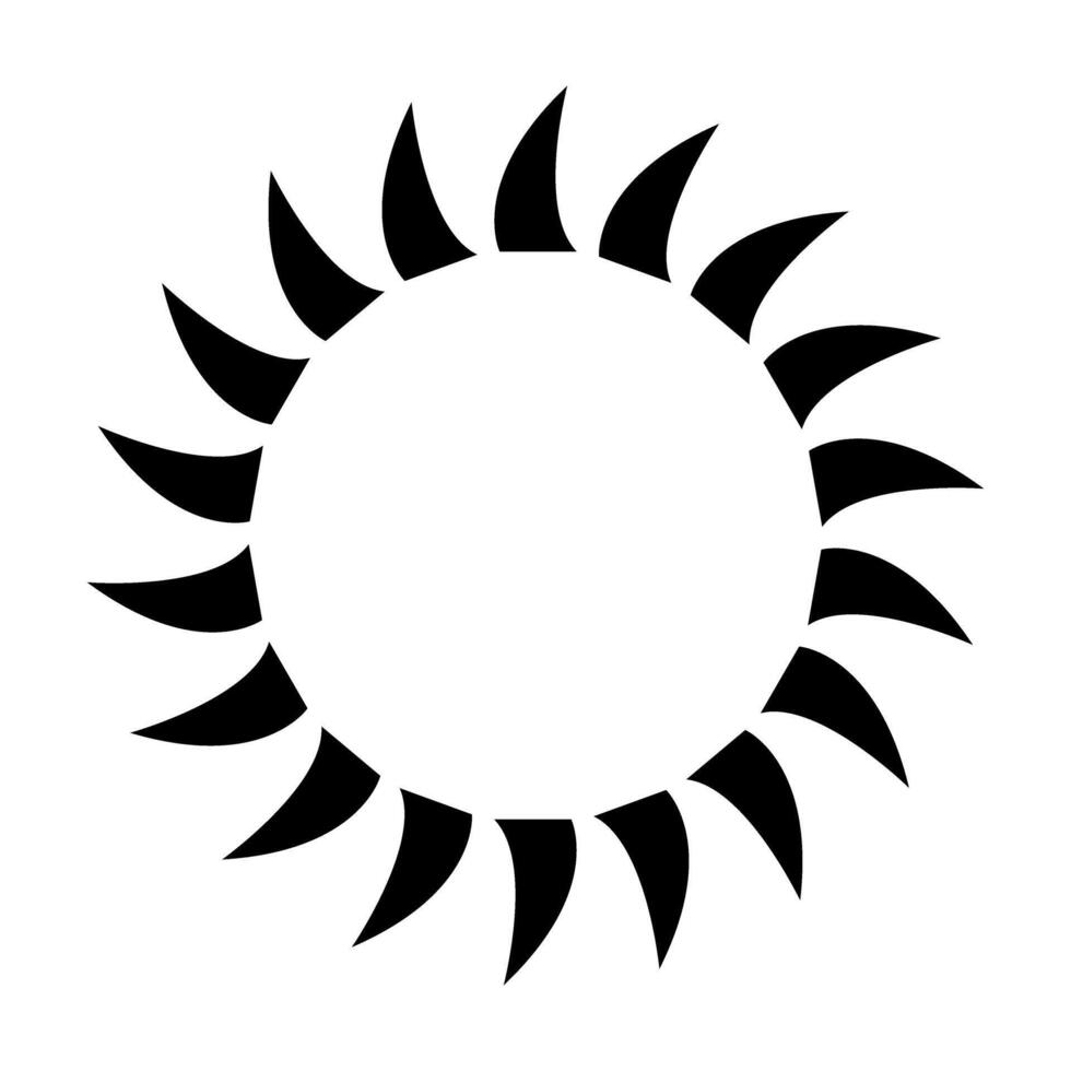 Sun icon. Simple illustration of sun icon for web design isolated on white background. Sunshine symbol. vector