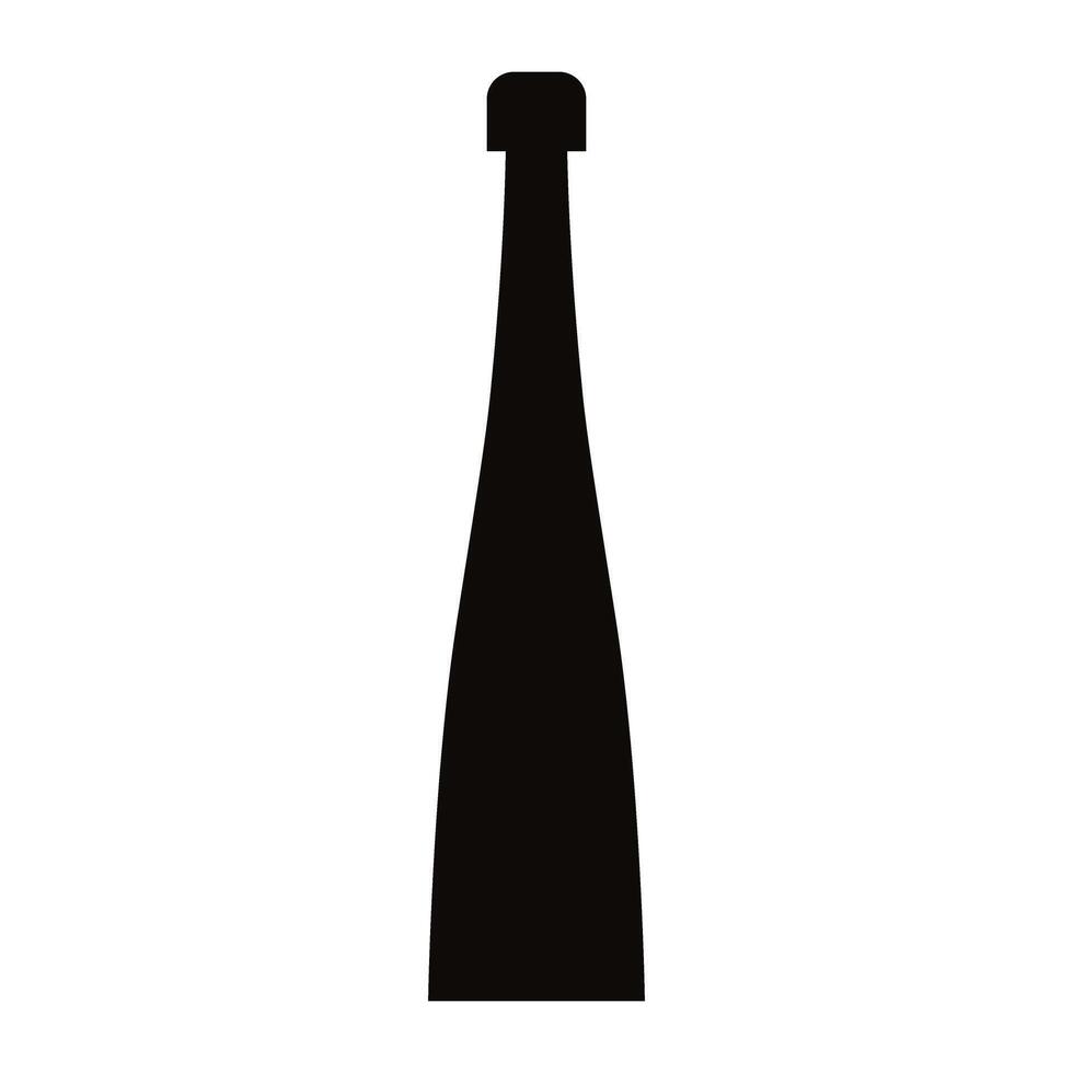 wine bottle icon over white background. illustratrion design vector