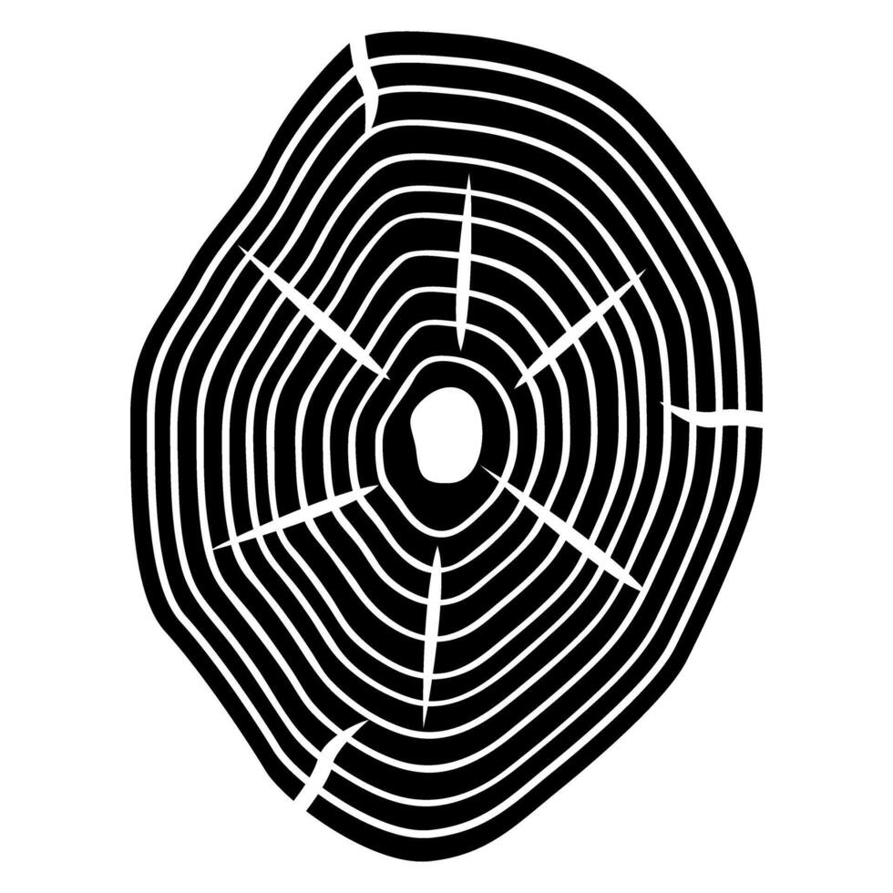 Concentric, radial lines. Circular, concentric circles. Geometric circular element vector