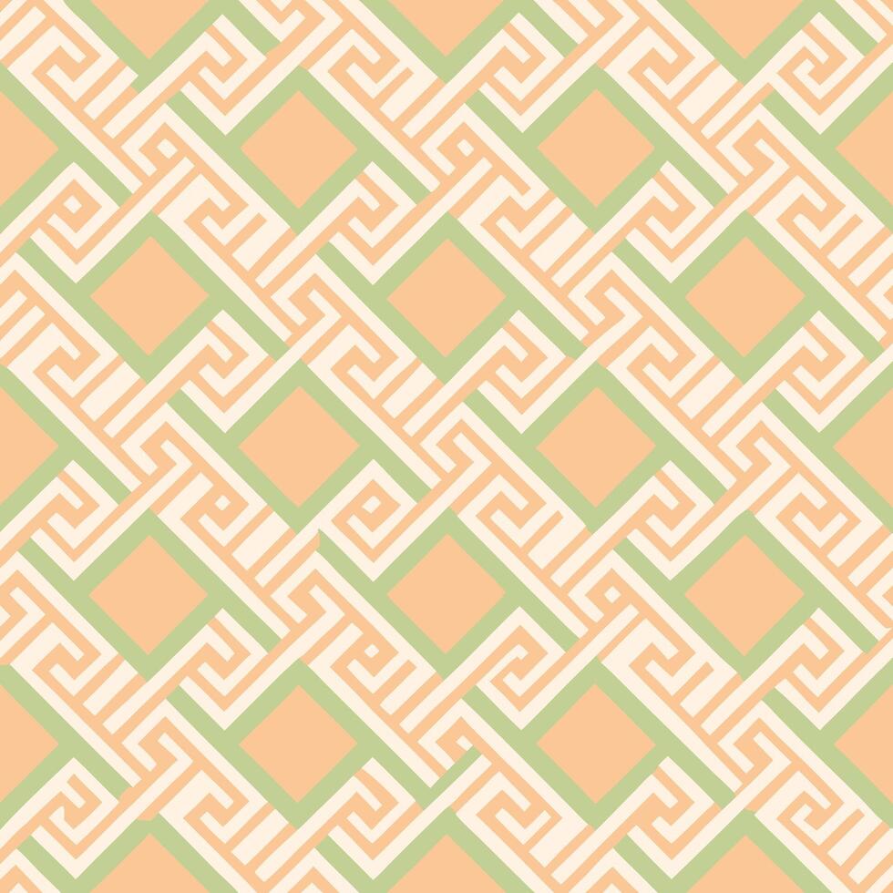 Abstract geometric seamless pattern with pastel colors vector