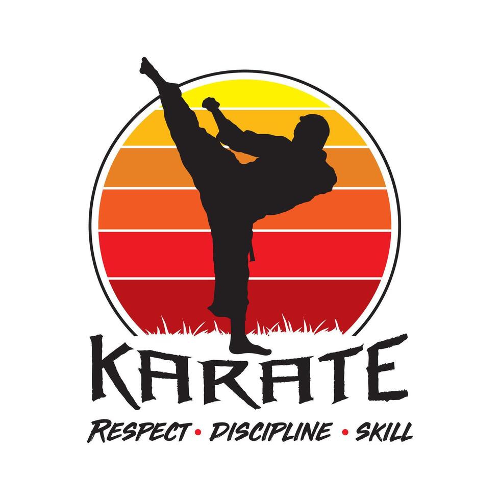 Karate Japanese Martial Art design, perfect for t shirt design vector