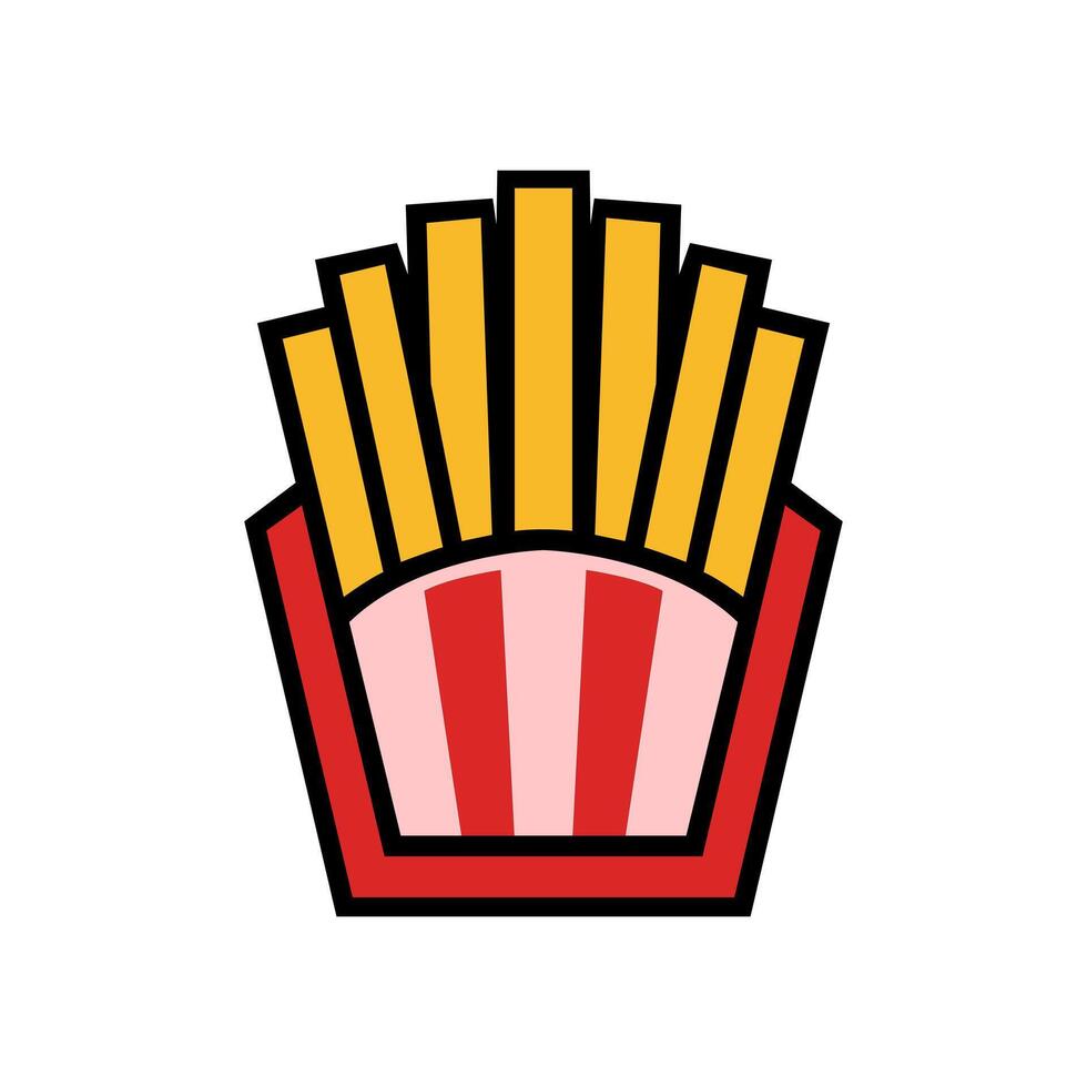 Tasty french fries illustration vector