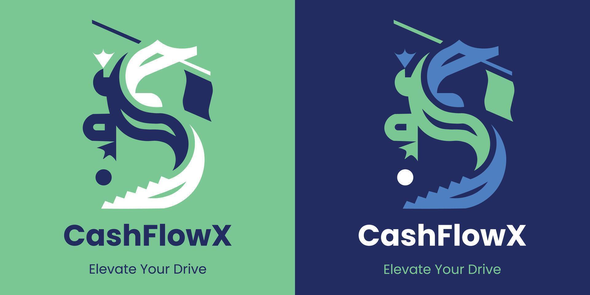 Cash Flow X Logo vector