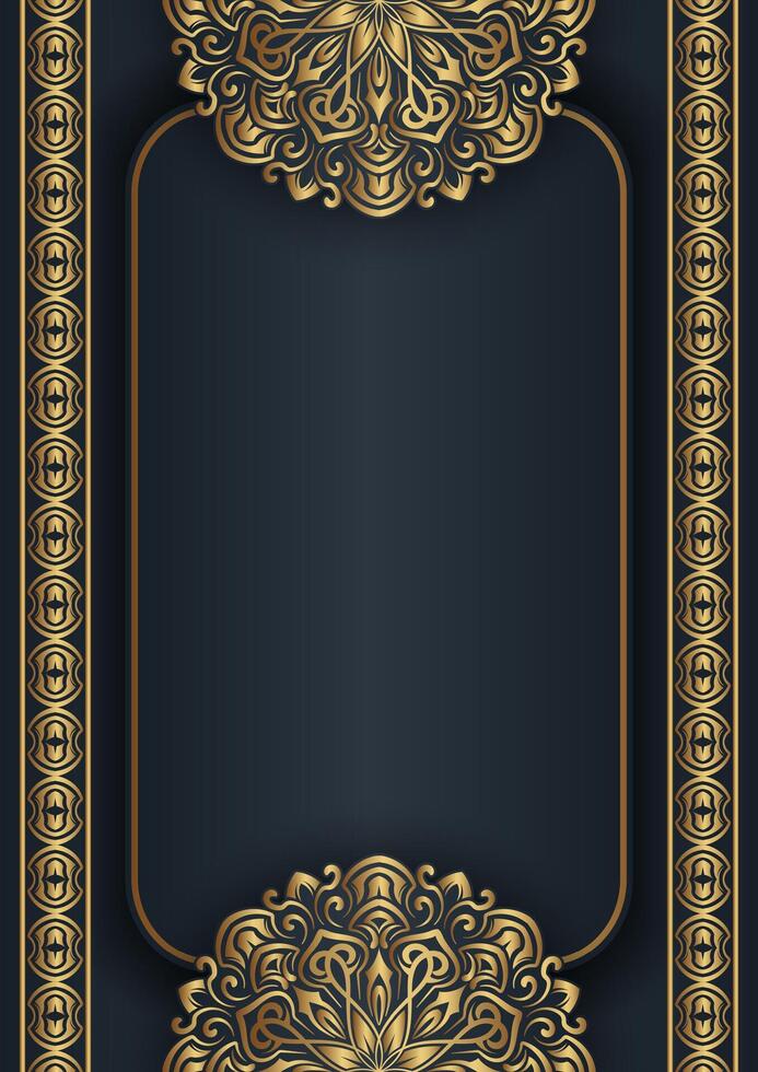 Elegant gold decorative frame design vector