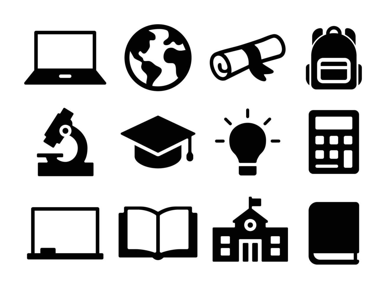 School Icons Set vector