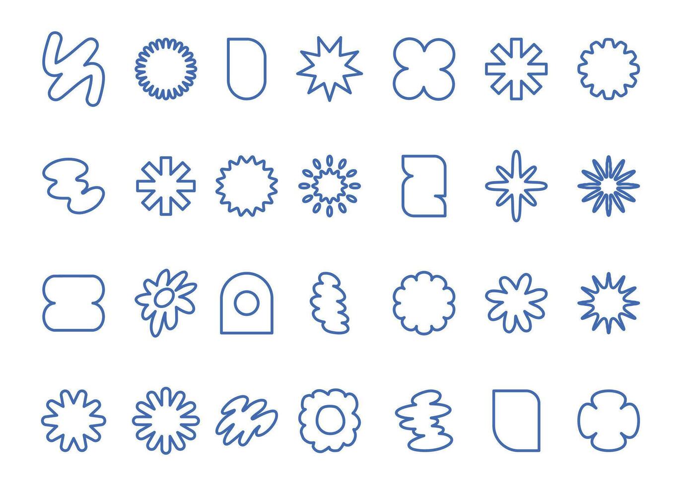 Y2K Retro Style Elements Set vector