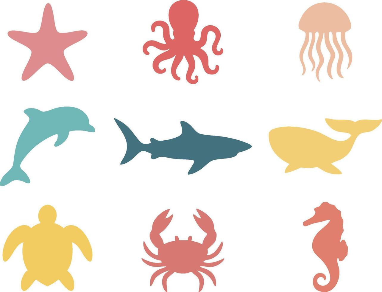 Sea Animal Collection vector