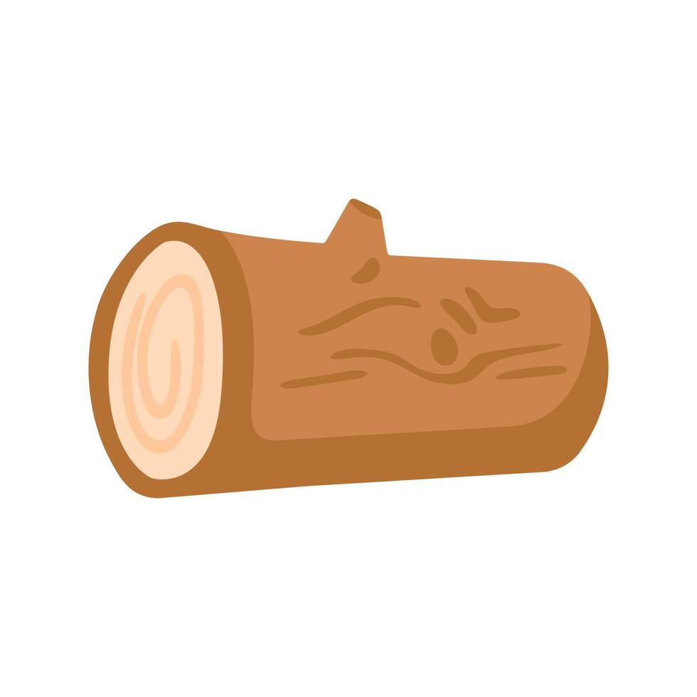 Cartoon Firewood Log Icon vector