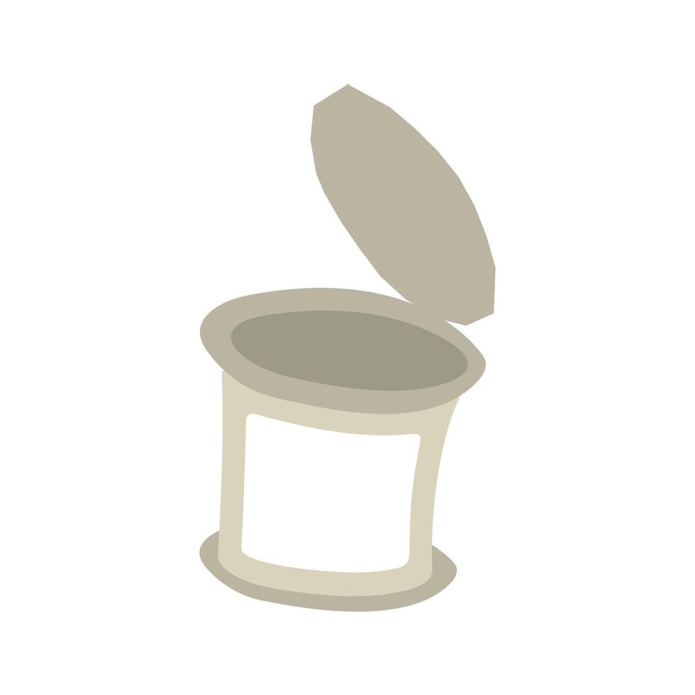 Open Tin Can Cartoon Illustration vector