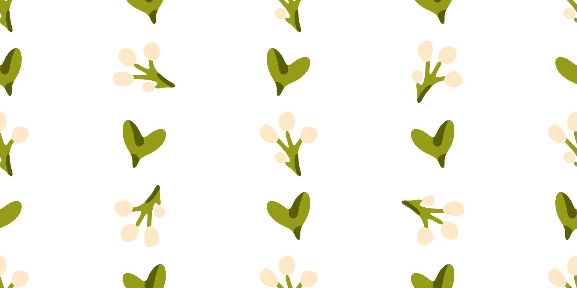 Seamless Berry and Leaf Pattern vector