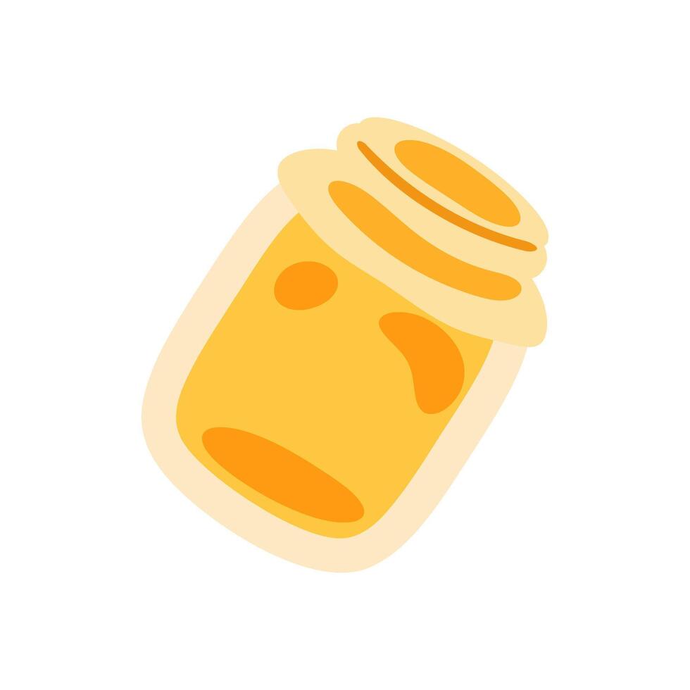 Cartoon Honey Jar Icon vector