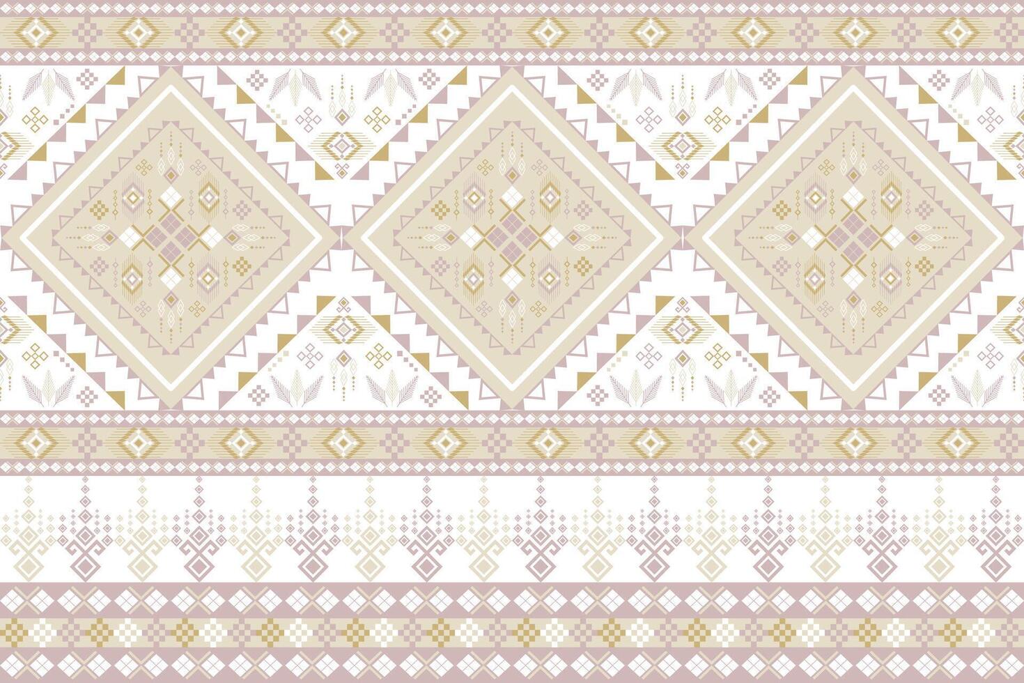 elegant soft color geometric pattern for textile vector