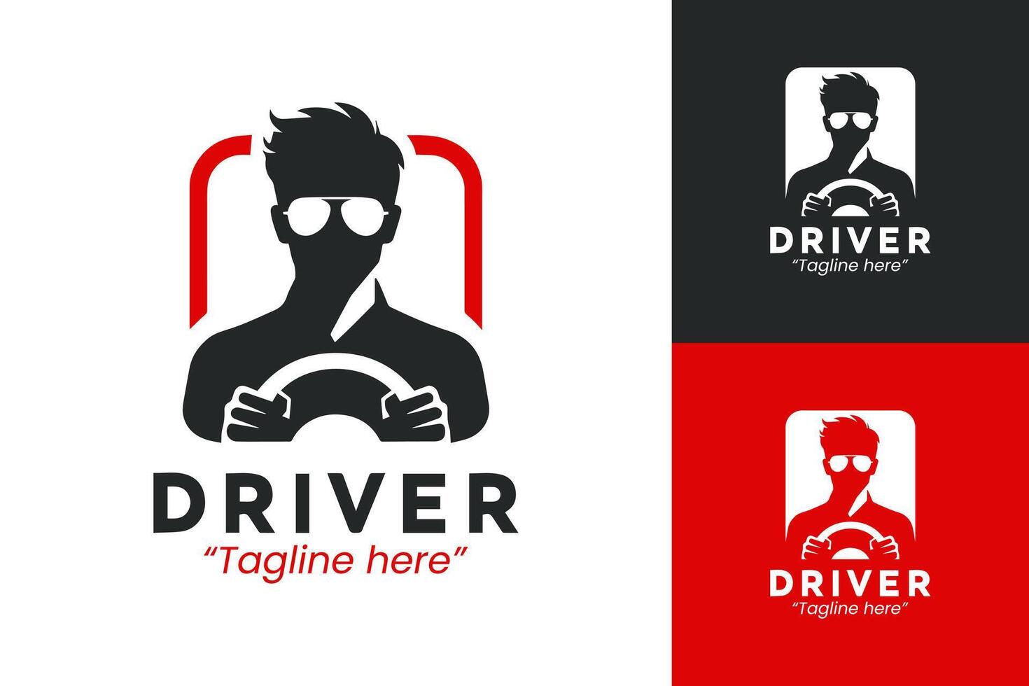 Dynamic Driver Logo with Speedometer and Steering Wheel for Car and Delivery Businesses vector