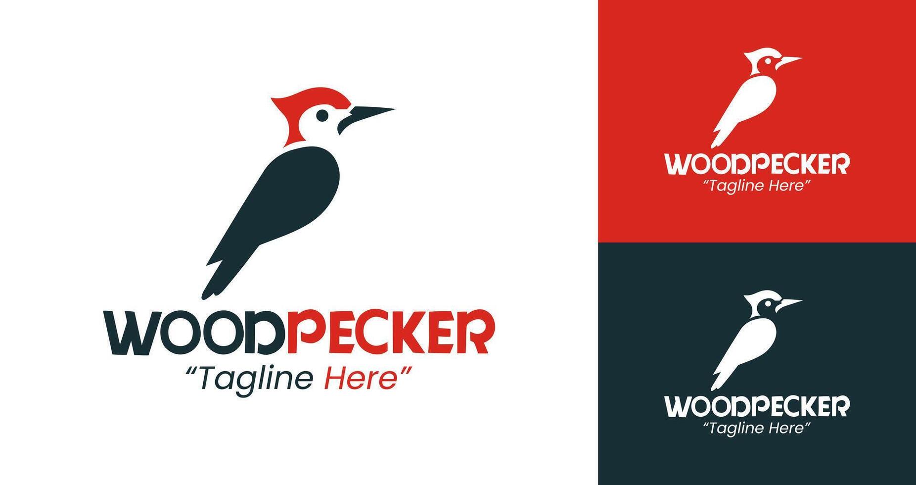 Minimalist Woodpecker Logo for Business and Personal Branding Solutions vector