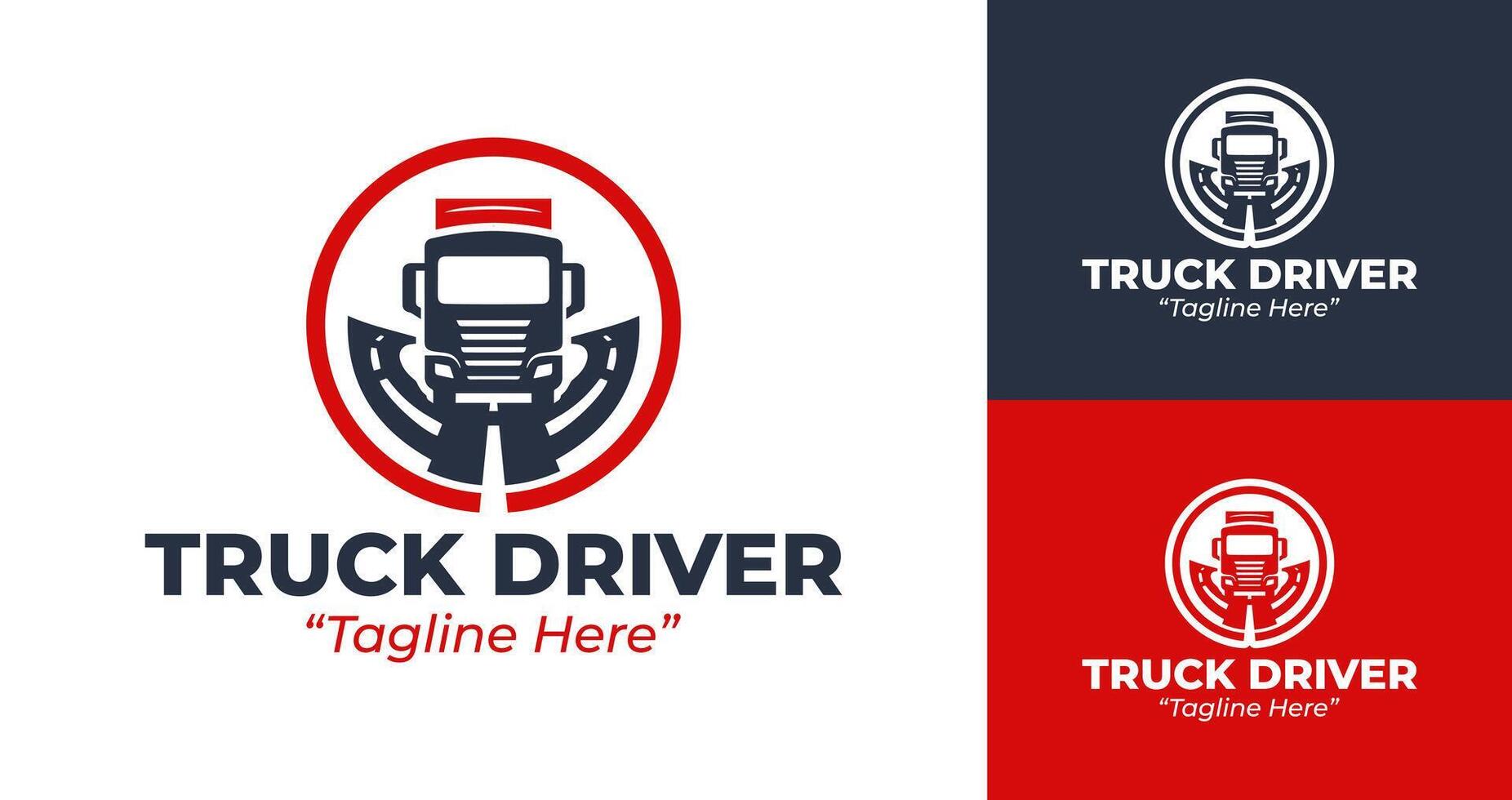 Modern and Bold Truck Driver Logo for Business and Branding Solutions vector