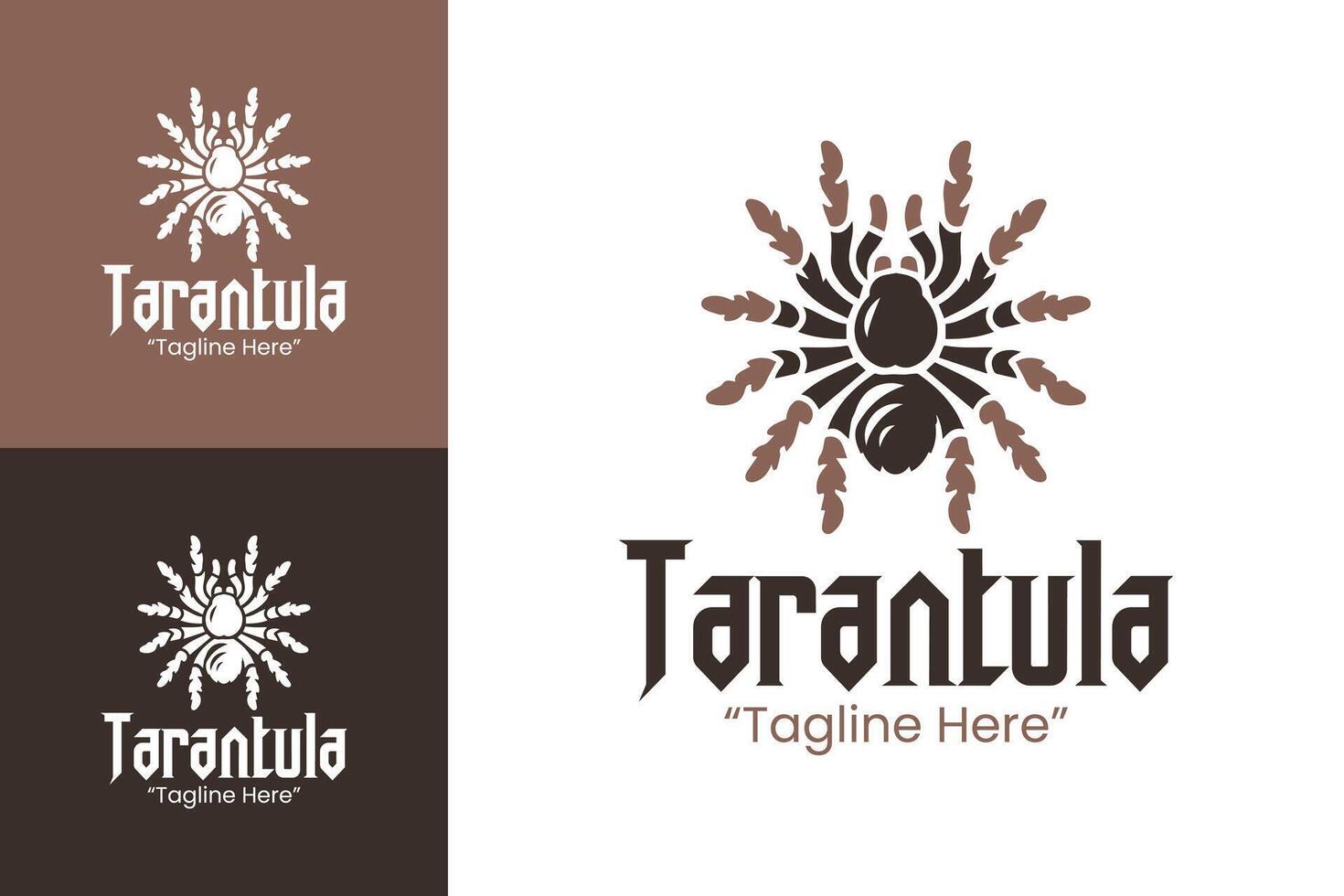 Creative Tarantula Logo for Animal and Wildlife Brand Identity vector
