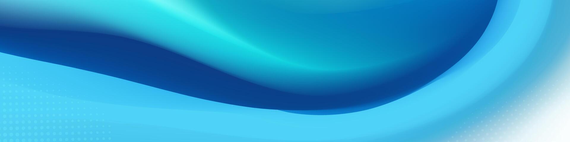 Abstract aqua wave flowing background vector