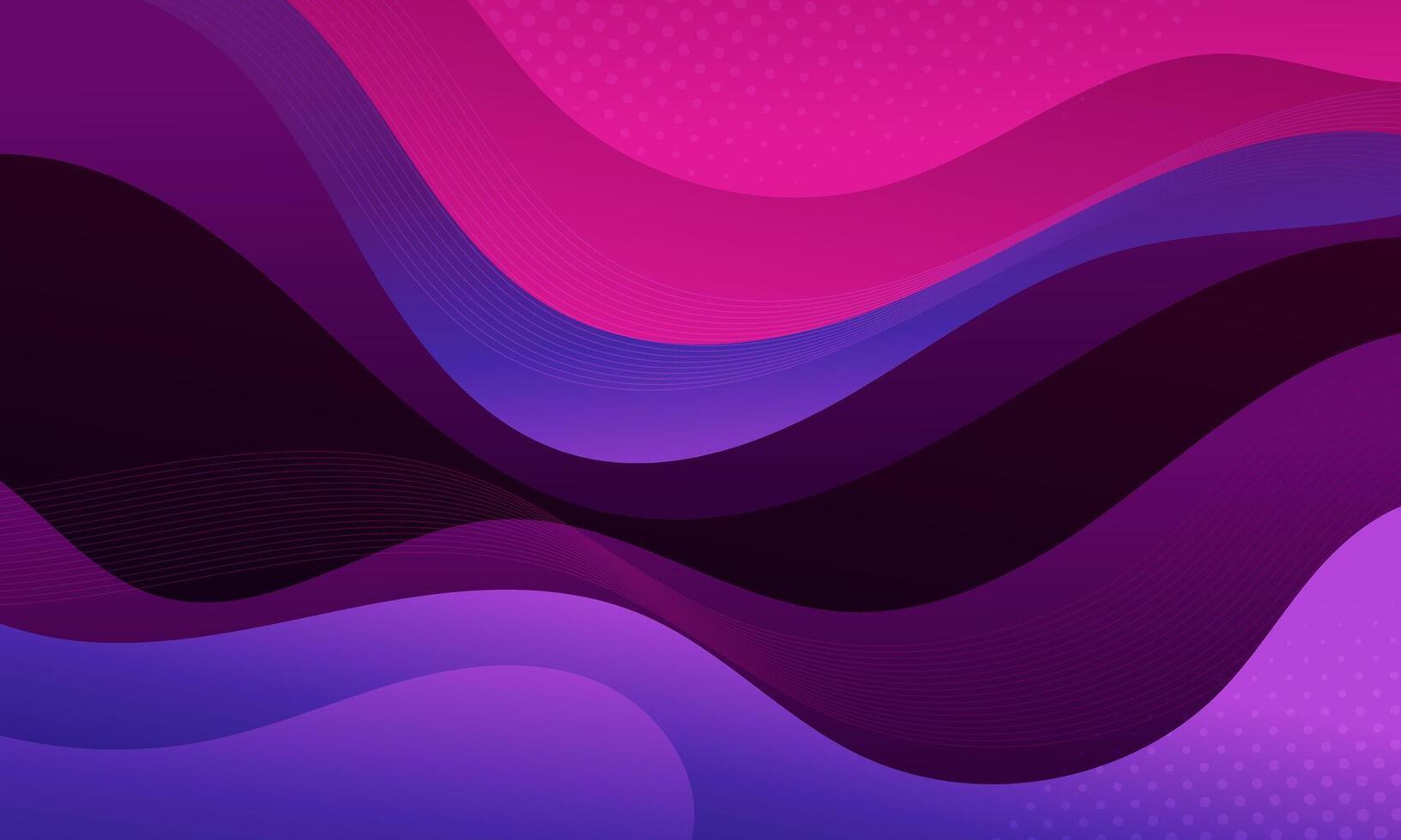 Abstract background with flowing amethyst like waves. vector
