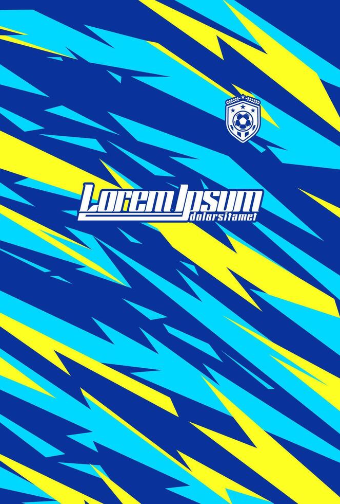 Colorful soccer jersey design vector