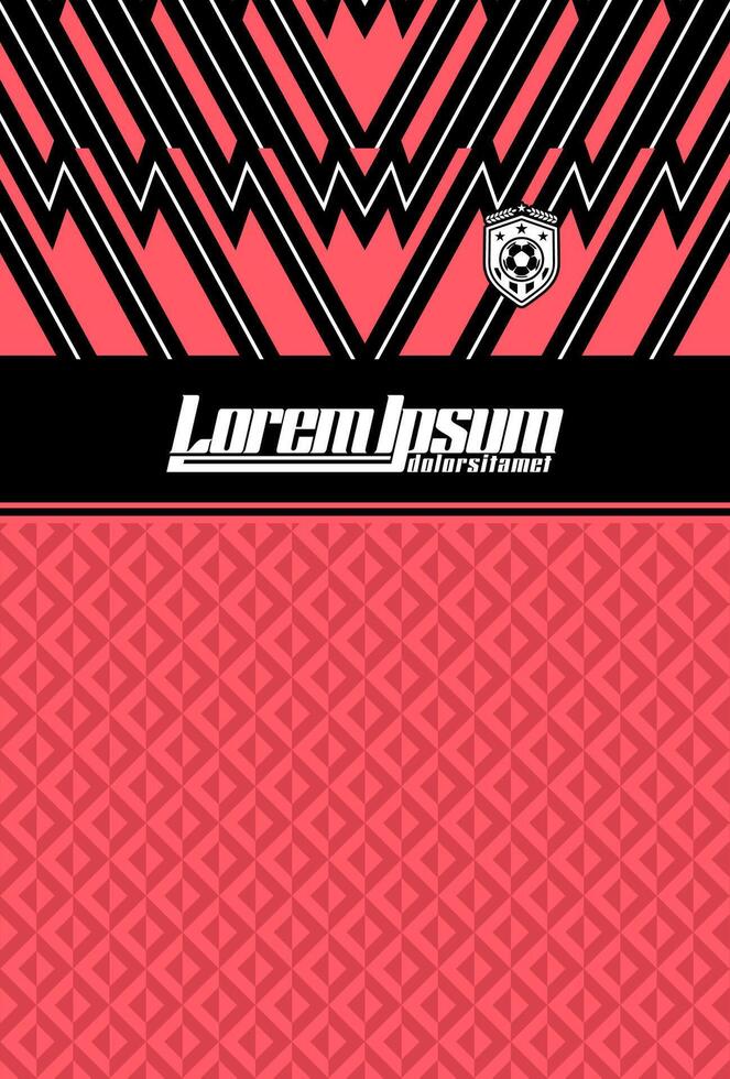 Bold geometric design in pink and black vector
