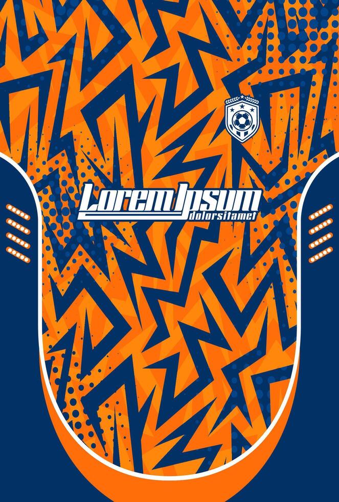 Colorful sports jersey design vector