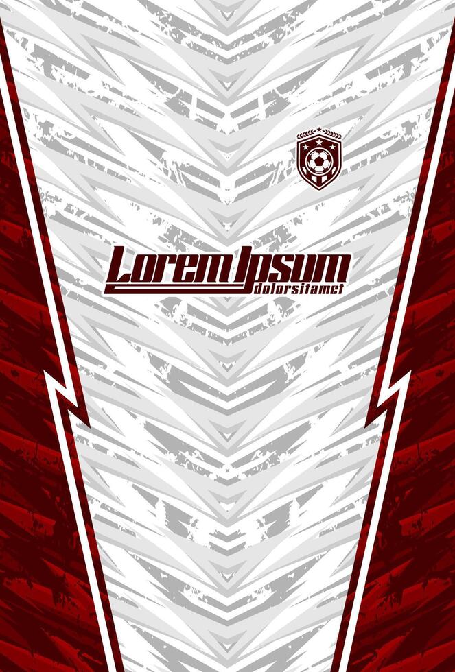 Modern soccer jersey design with bold patterns vector