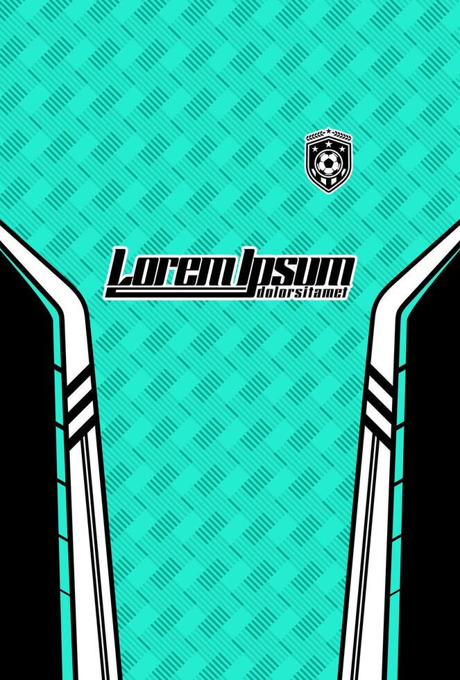 Stylish soccer jersey design template vector