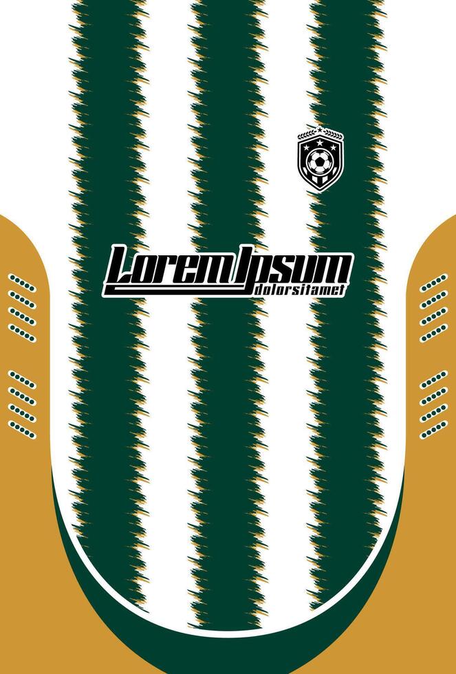 Soccer jersey design with stripes vector