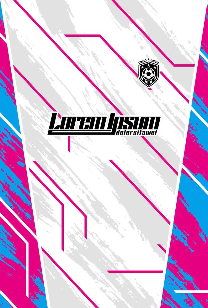 Abstract background for sports jersey pattern white grunge pink vector