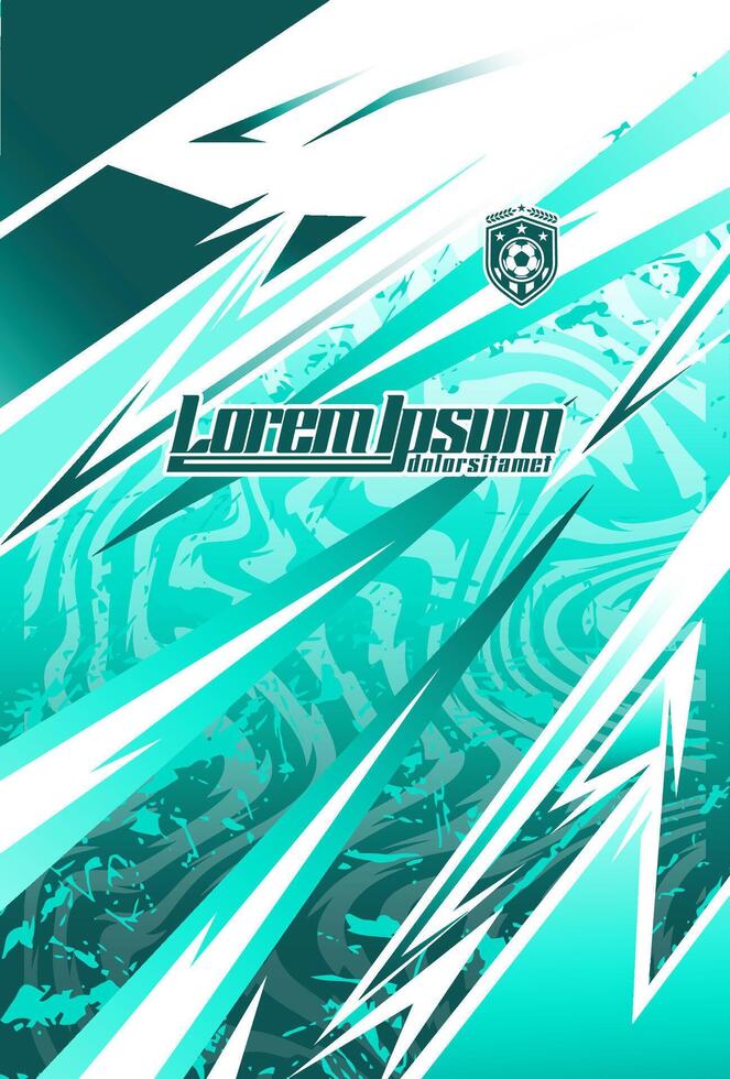 Bold soccer graphic with energetic colors vector