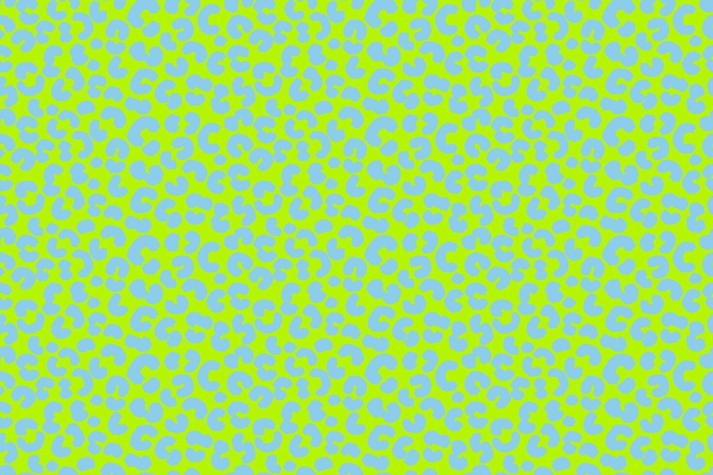 Seamless leopard print pattern with bold green spots on a blue background. Trendy animal skin design for fashion, textiles, packaging, modern digital projects vector