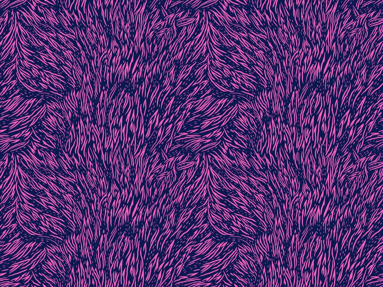 Seamless abstract pattern with organic fur-like texture or zebra stripes in colorful pink tones. Print for textiles, wallpaper, packaging, nature-inspired background in modern designs, stylish vector