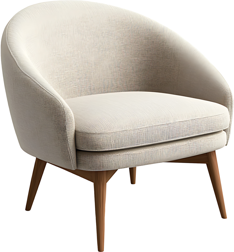 Modern Armchair Stylish Upholstered Chair with Unique Pattern MidCentury Design Comfortable Seating Home Decor Accent png