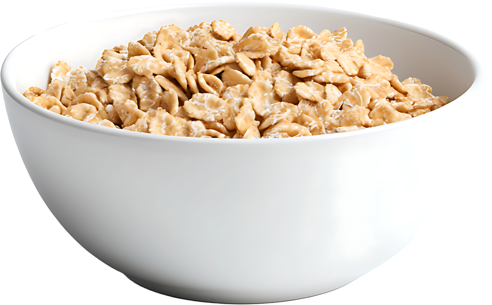 Rolled Oats in a Bowl A CloseUp View png