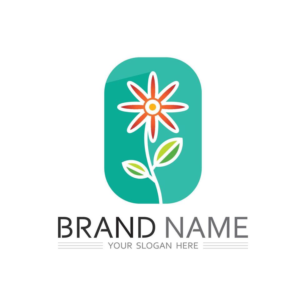 Environmental Tree Logo Design with Roots Leaf and Organic Planet Theme vector