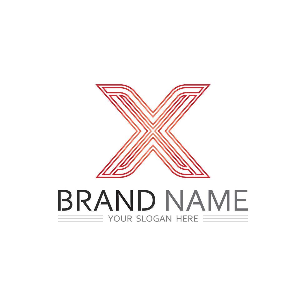 Letter X Abstract Design for Logos, Icons, and Visual Identity vector