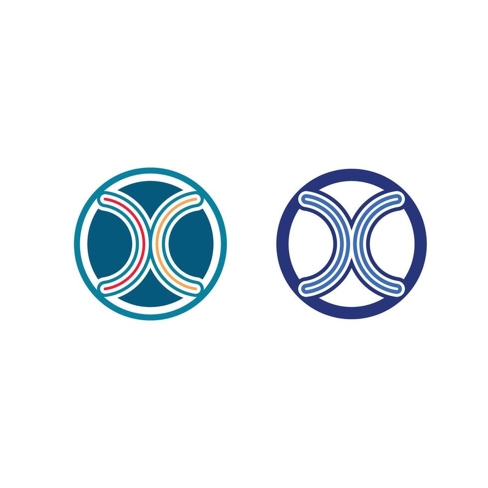 X Letter Logo Design with Minimalist and Professional Style Concept vector