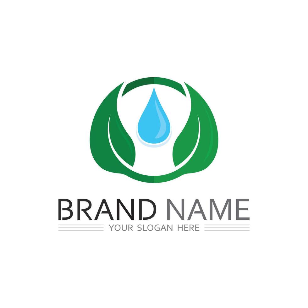 Simple Plant-Based Logo Icon with Nature Friendly Ecology Symbol vector