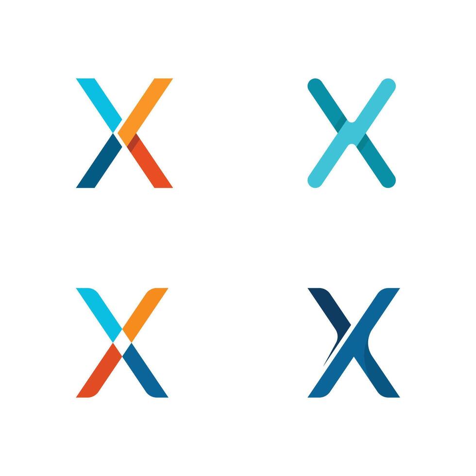 Creative X Letter Logo with Futuristic Design Elements for Modern Branding vector