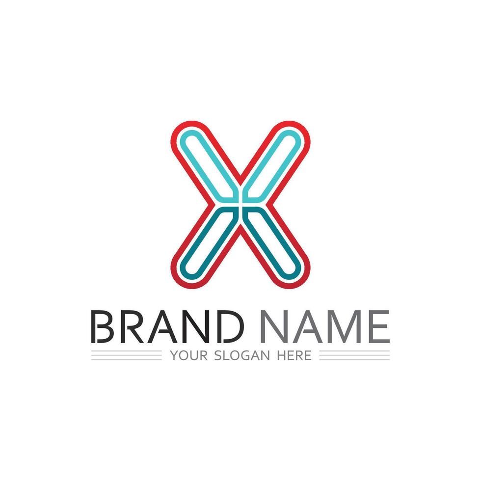 Bold Letter X Design for Logo, Brand Icon, and Business Identity vector