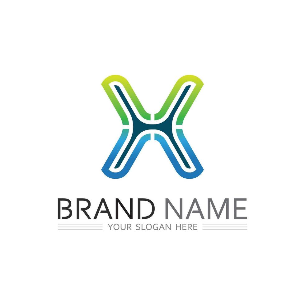Modern Letter X Design for Branding in Tech and Digital World vector
