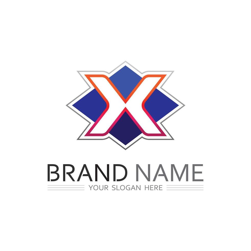 Letter X Logo with Futuristic Look for Tech and Software Brand Design vector