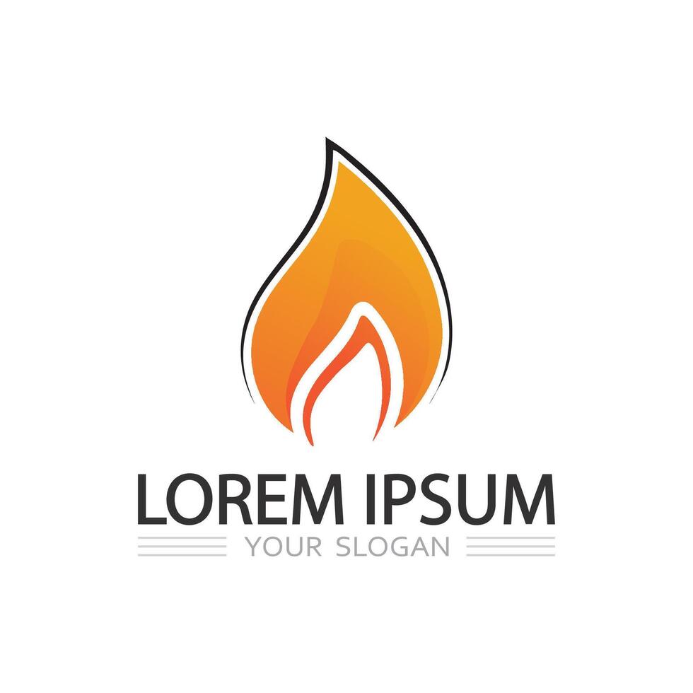 Fire swirl abstract icon logo design for hot, dynamic, powerful brand image vector