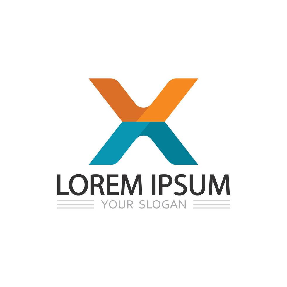 Elegant X Letter Logo Icon for Company Branding and Graphic Identity vector