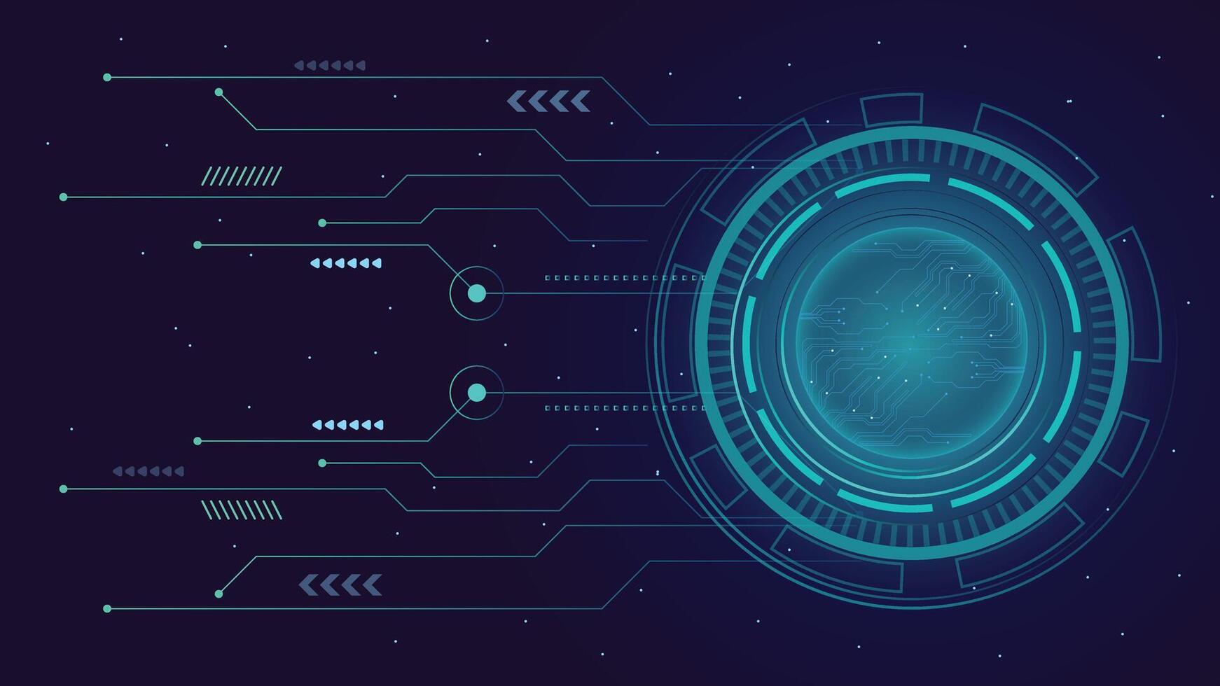 Digital technology abstract background design vector