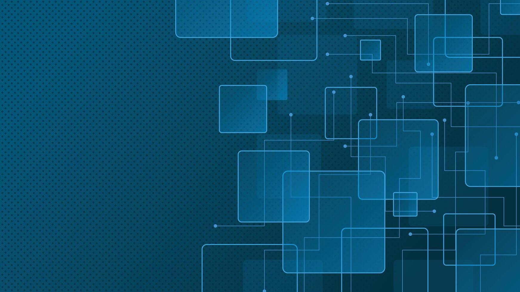 Abstract geometric blue pattern with shapes vector