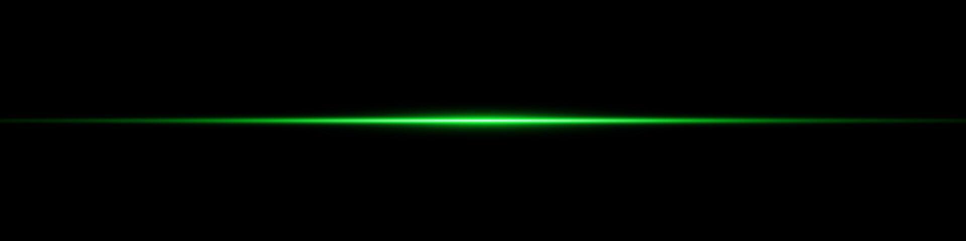 Green laser light beams streak across dark background with glowing neon flare and digital energy effect. Fast motion and futuristic shine evoke speed, power and tech. abstract party design. vector