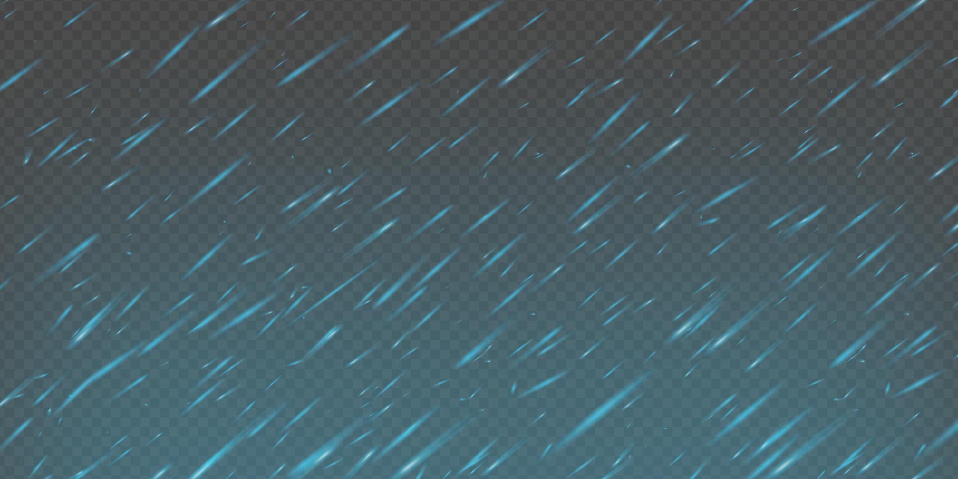 Blue fire and electric sparks swirl in dark smoky background. Flying embers, icy dust and glowing particles create magical power. Abstract texture with neon heat and panoramic danger effect. vector