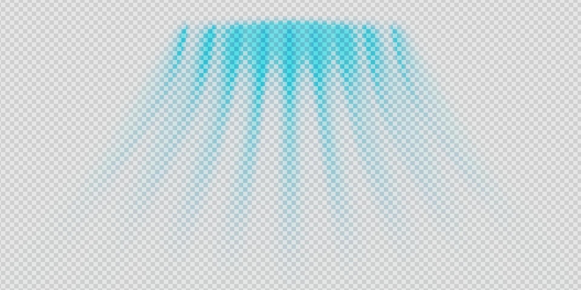 Abstract blue air flow wave with suction and spray effect. Cool breeze, purification stream and frozen jet motion. neon lines. Futuristic ventilation or AC system concept. vector