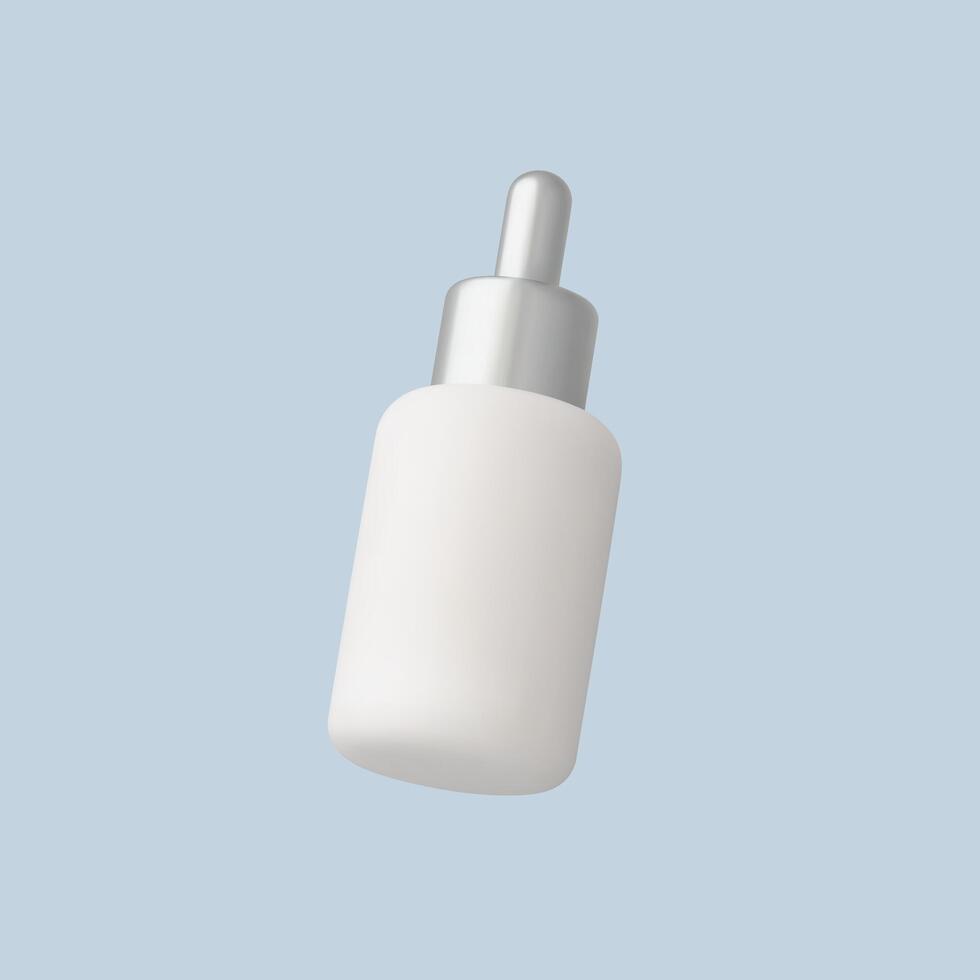 3d Realistic Dropper Bottle icon Illustration vector